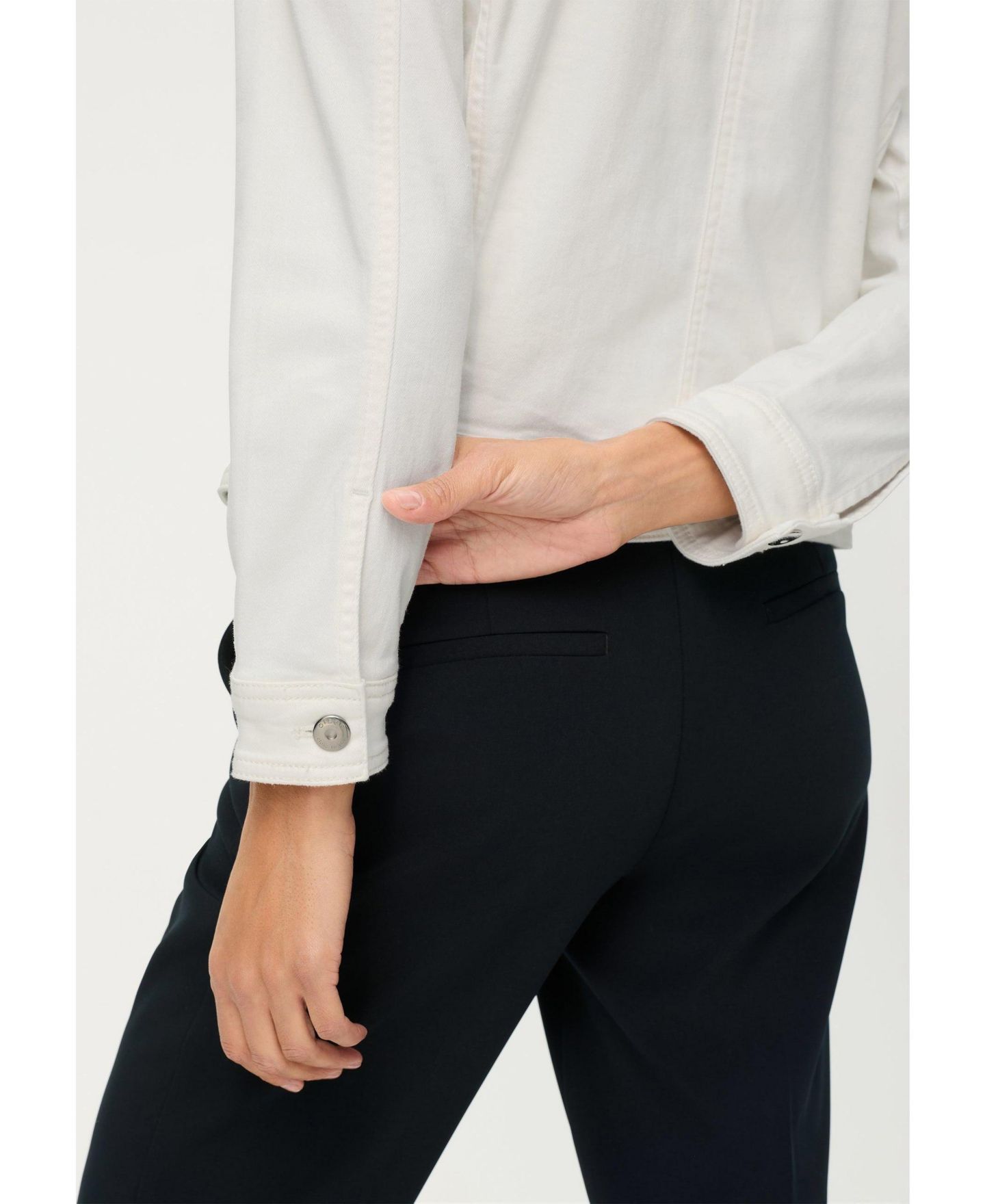Женская куртка Olsen Power Stretch Jean, цвет: Молочный белый — фото 5
