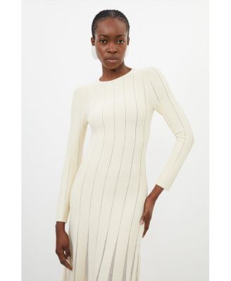 Women's Filament Full Skirt Knit Midi Dress