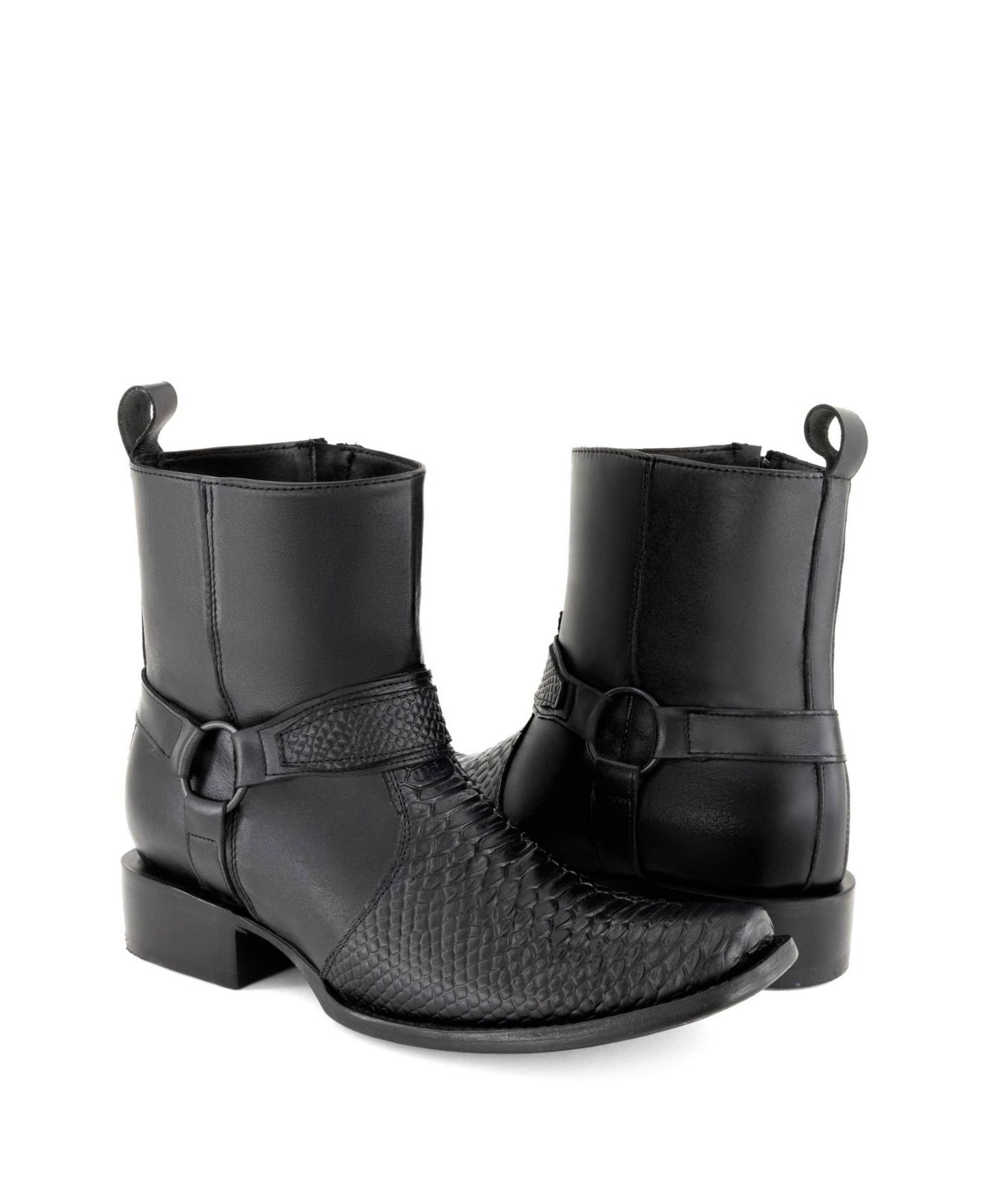 Мужские ботинки Forastero Boots Croco embossed Leather, цвет: Чёрный — фото 4