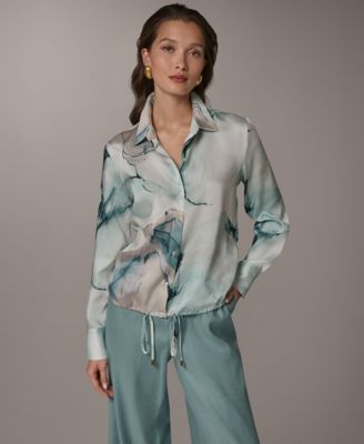 Women's Long-Sleeve Collared Neck Shirt