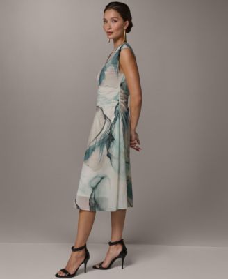 Women's V-Neck Midi Dress