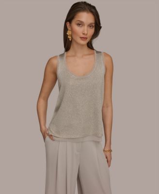 Women's Sequin Scoop Neck Sweater