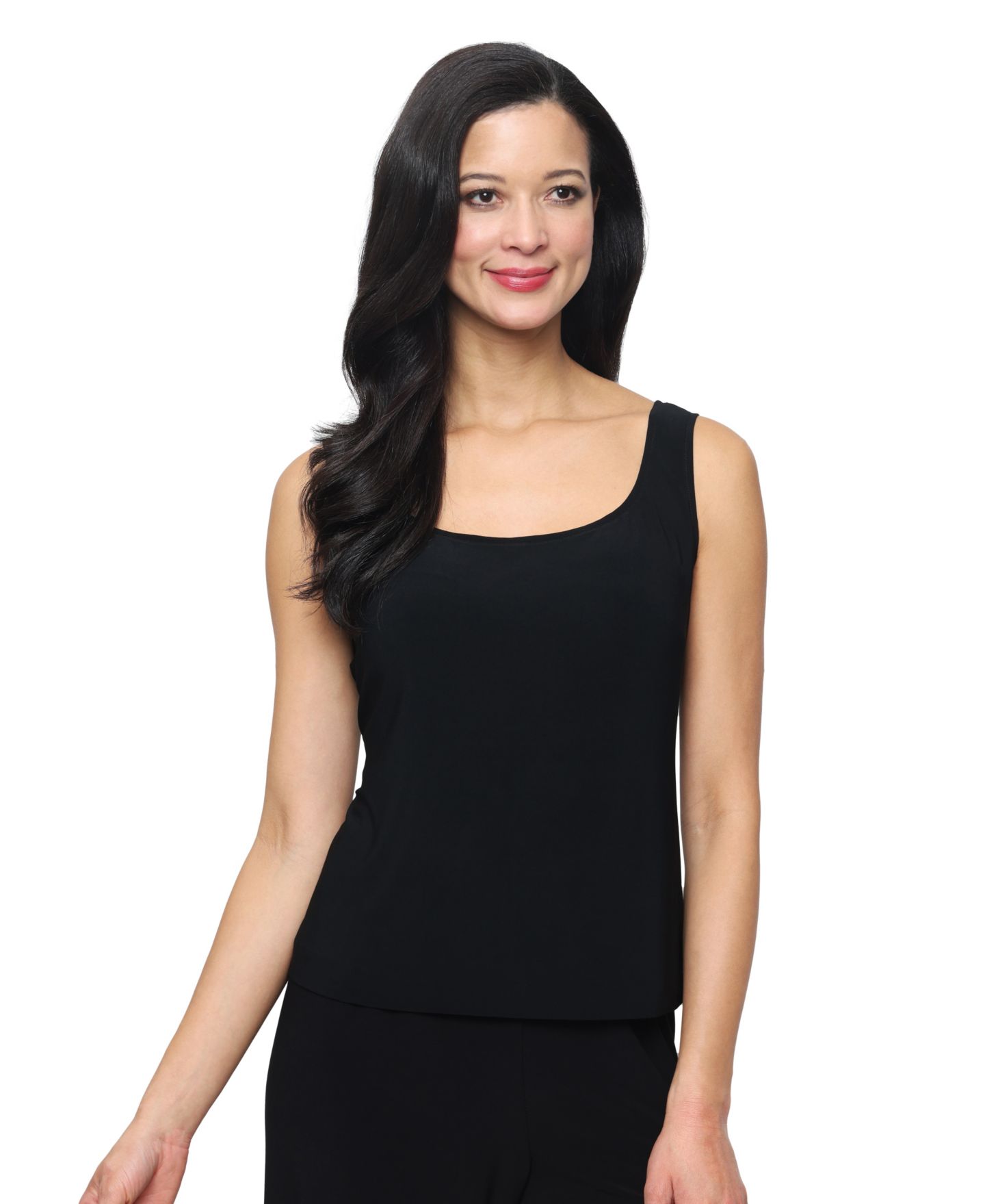 Женская куртка Alex Evenings Sleeveless Tank and Embroidered Jacket Twinset, цвет: Чёрный ракушечный розовый — фото 2
