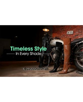 Women's  Medira Pointed Toe Embellished Stiletto Boots