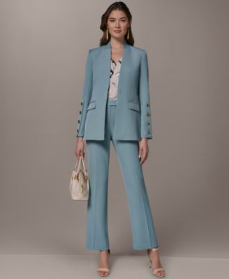 Petite Collarless Blazer