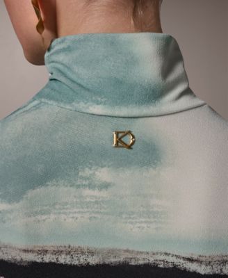 Petite Sleeveless Mock Neck Top