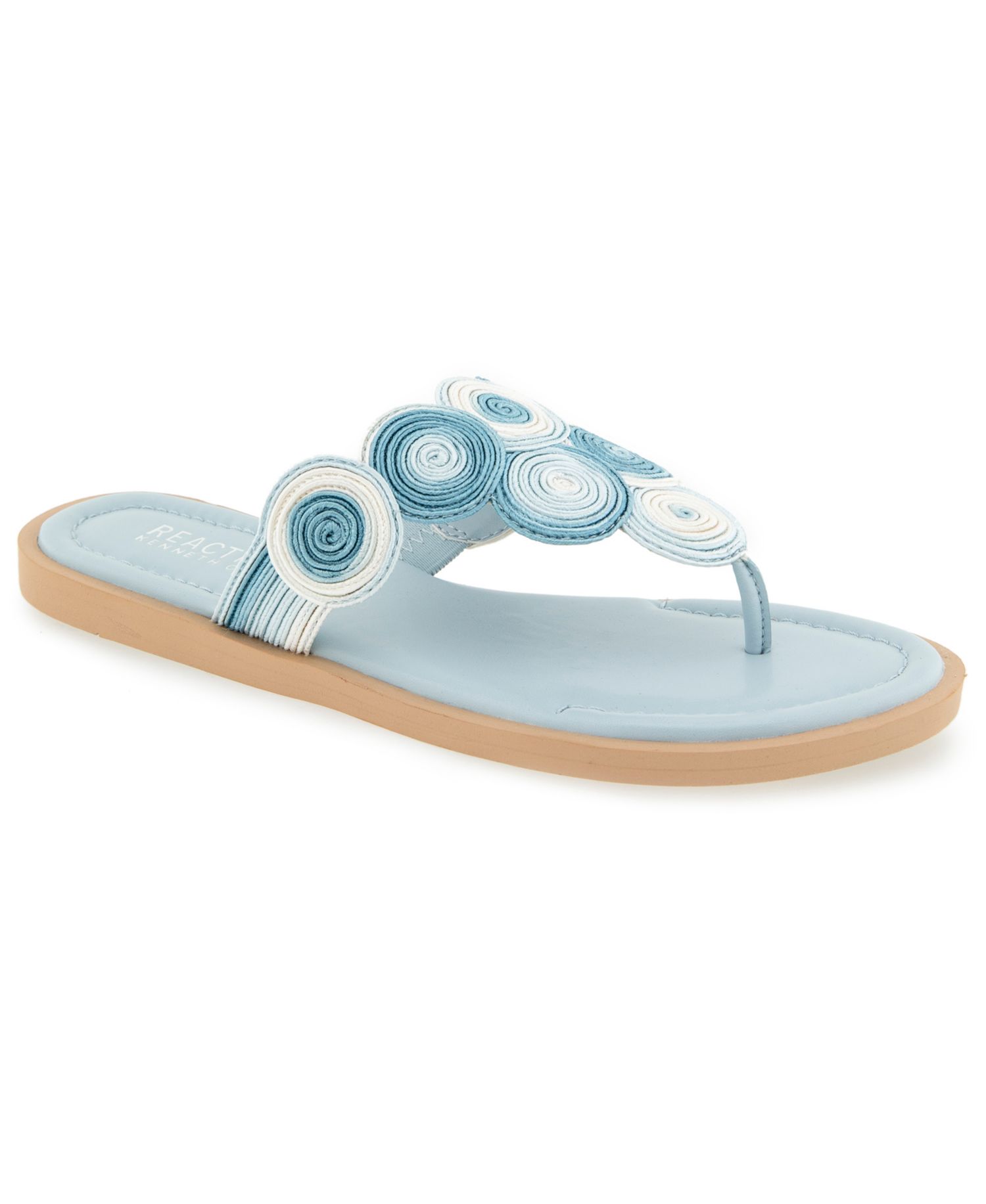 Women's Spiraling Thong Flat Sandals