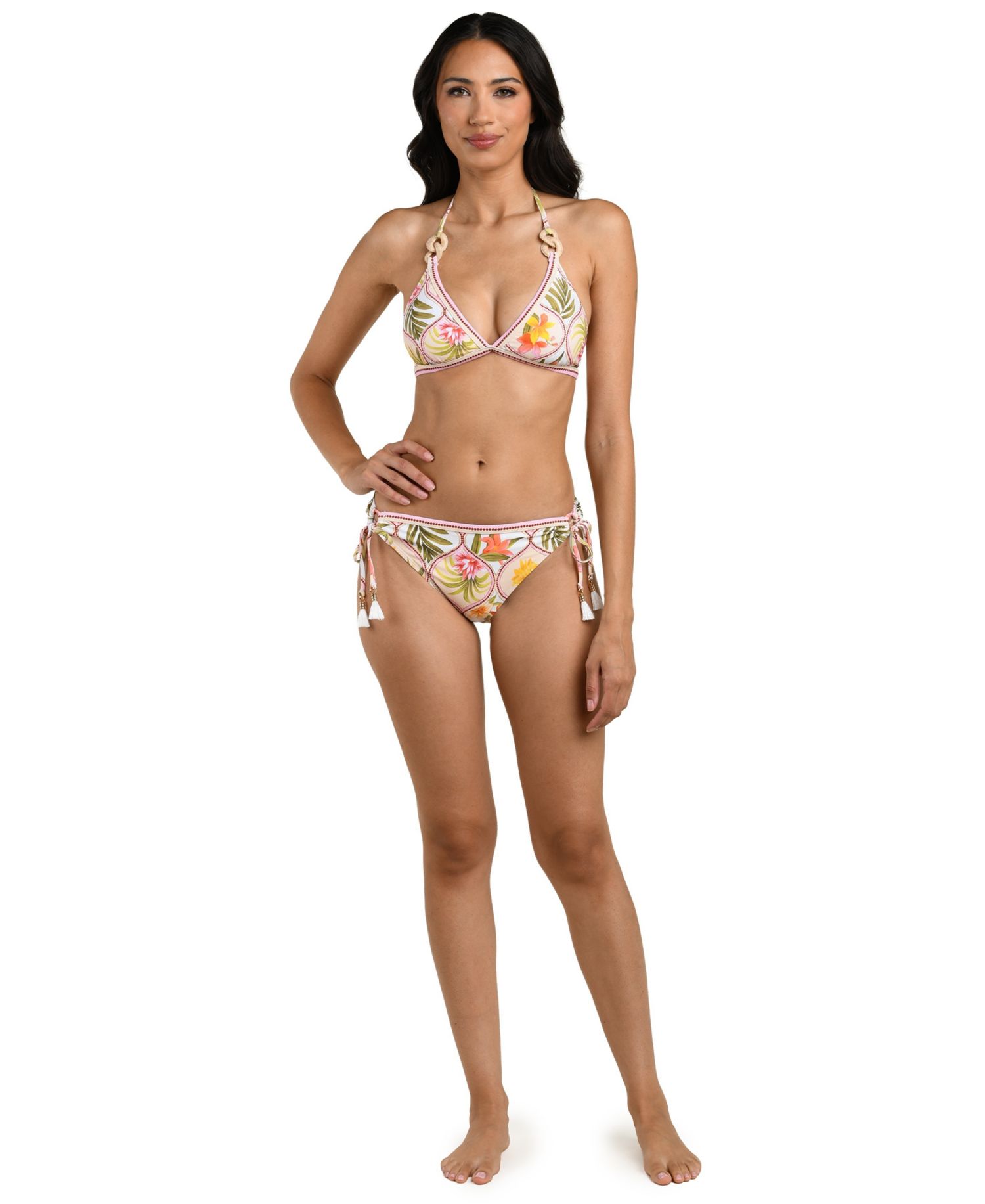 Palm Nouveau Banded Halter and Bottoms