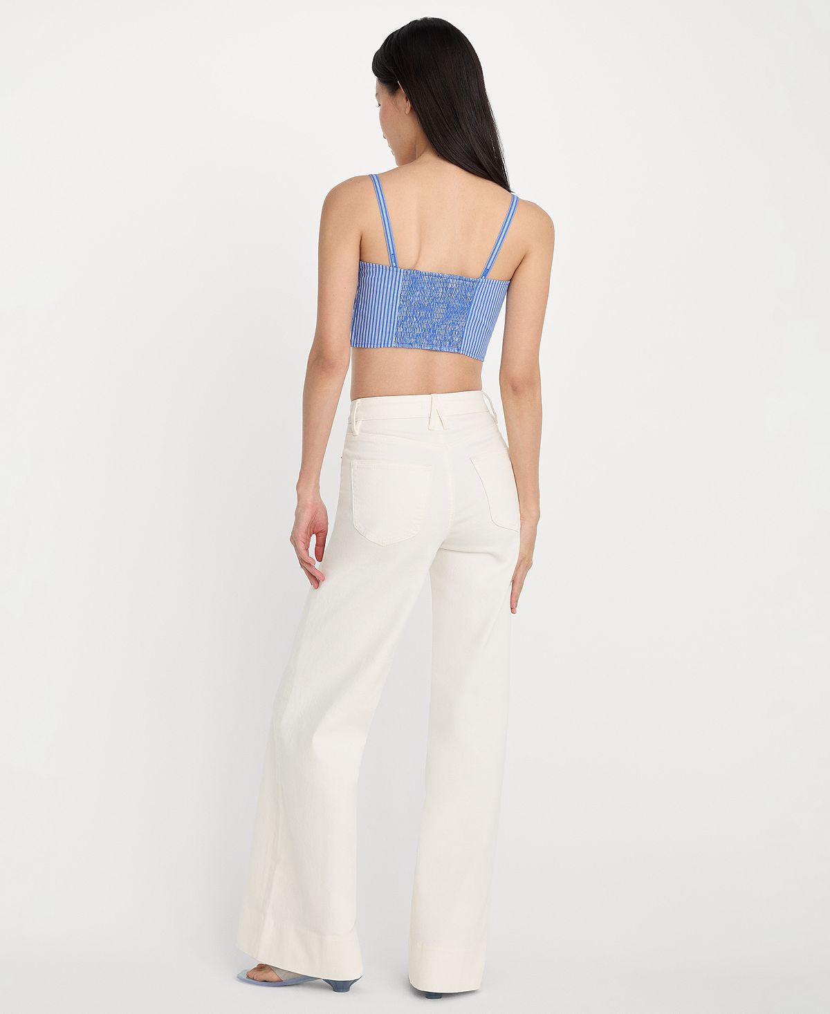 Good American Women's High-Rise Wide-Leg Jeans view 4 — MAYCSS fashion products