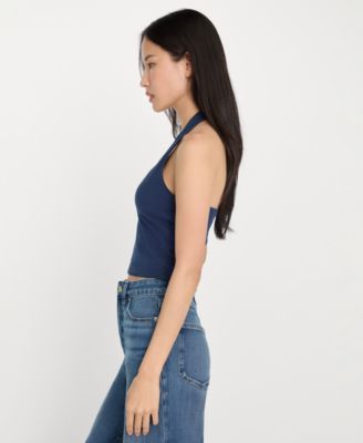 Women's Halter Neck Sleeveless Top, Regular & Plus Size