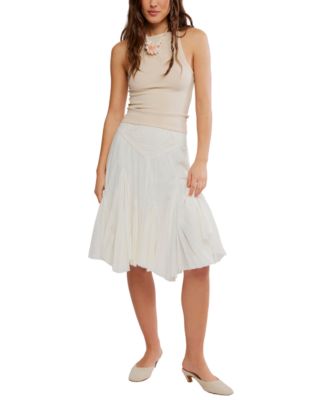 Free People Women's Frida Godet Pull-On Midi Skirt - Macy's