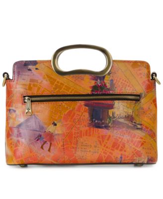 Karine Mini Paris Map Leather Crossbody Bag