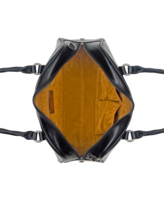 Pomezia Large Leather Crossbody Satchel Handbag