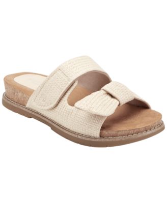 Women's Zova Bow Flat Slip-On Footbed Sandals