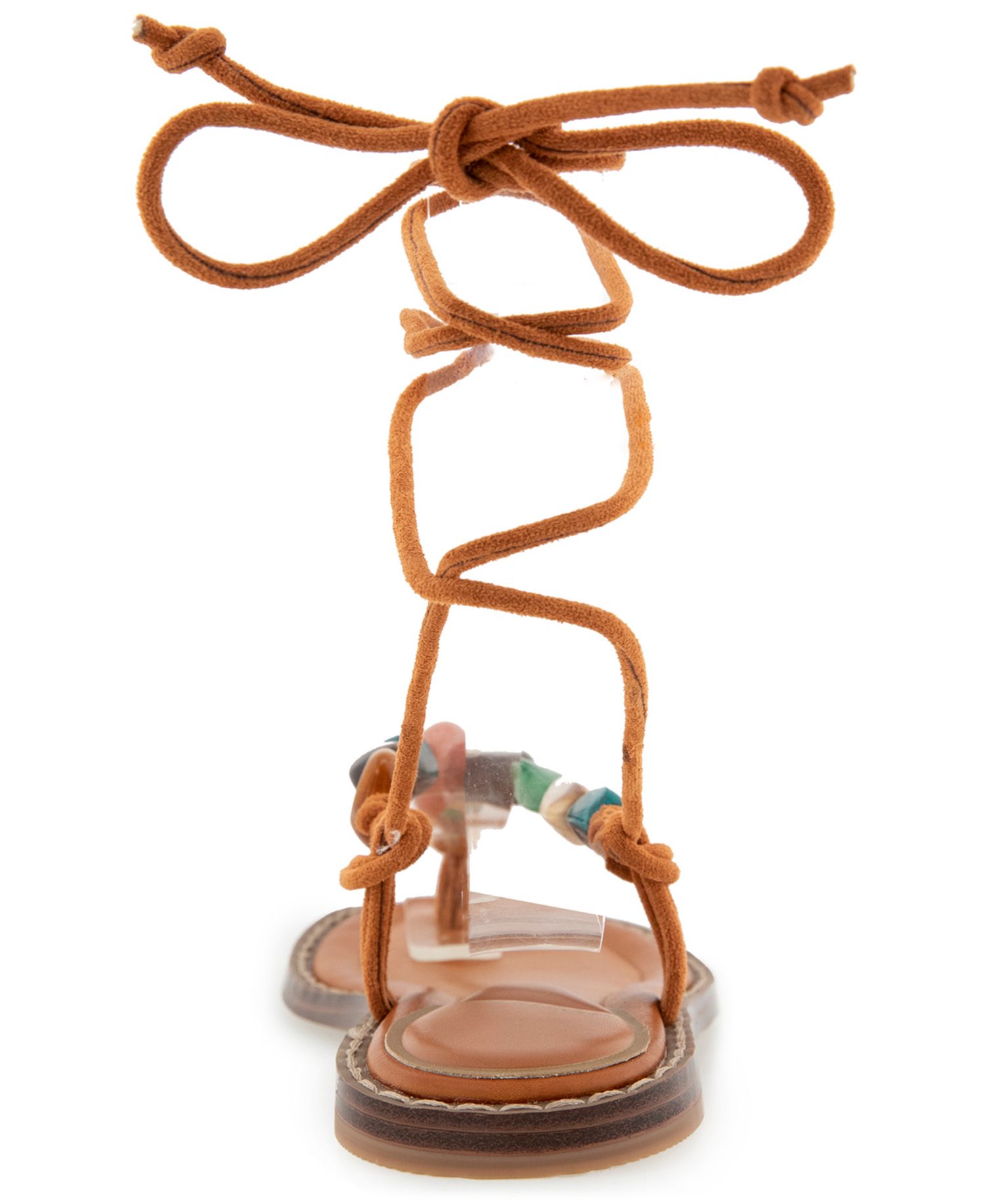 Women's Santiago Lace-Up Thong Flat Sandals