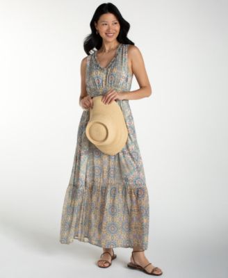 Women's Smocked Waist Maxi Dress