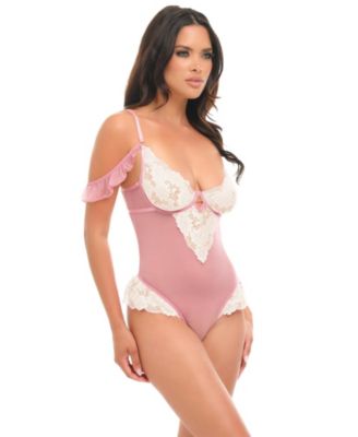 Women's Cassandra Sheer Lace Teddy