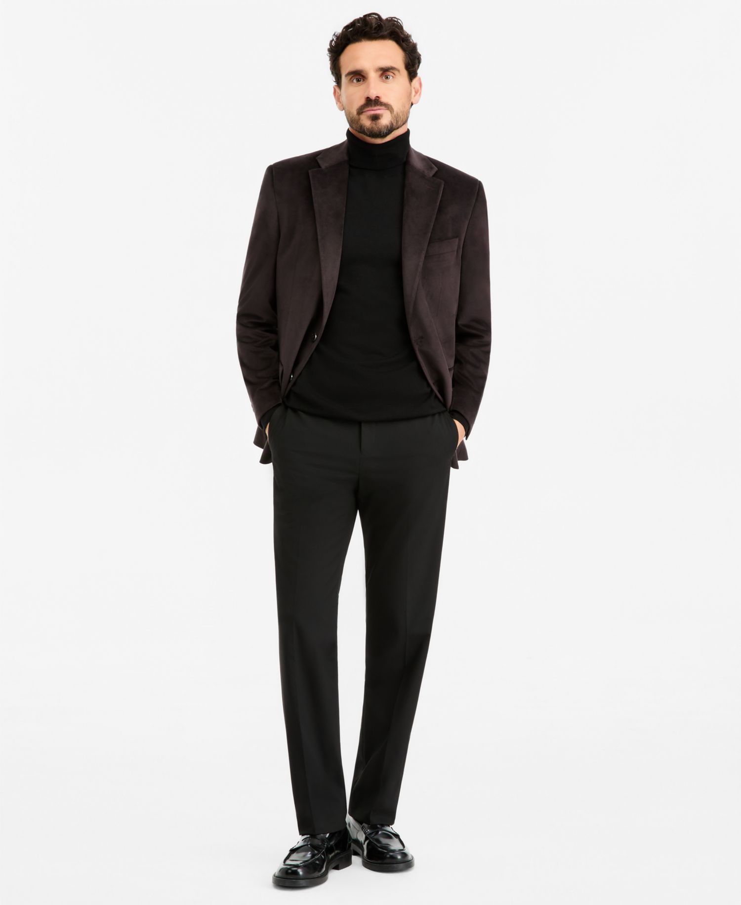 Men's Classic-Fit Velvet Sport Coat