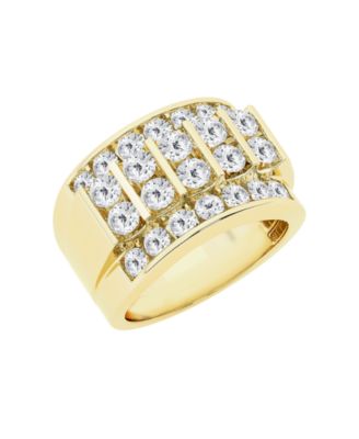  Men's Lab Grown Diamond (3 ct. t.w.) Ring in 10k Yellow Gold