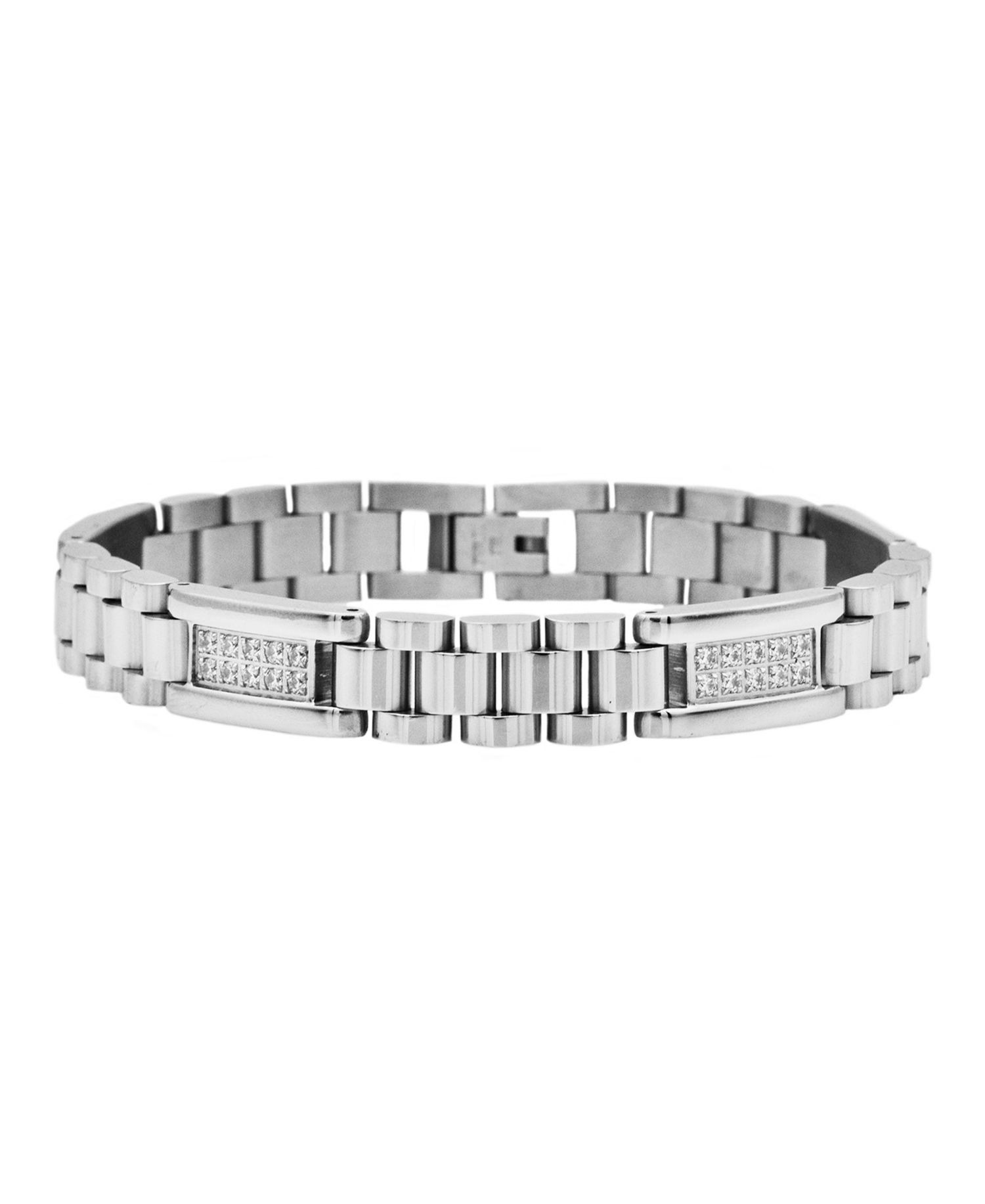Men's Lab Grown Diamond (1 ct. t.w.) Bracelet in Stainless Steel (Also Available in Yellow IP-Plating)