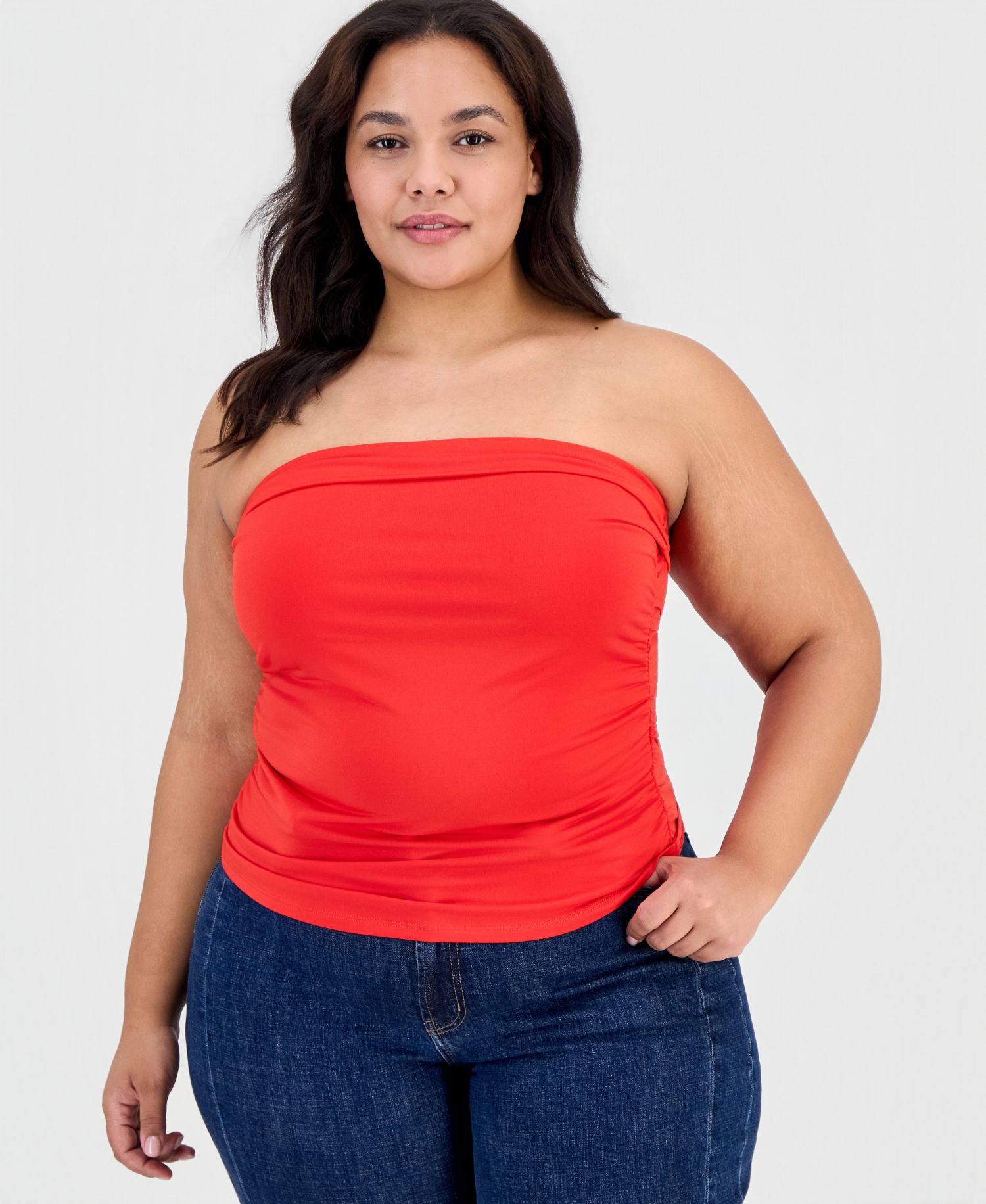 Plus Size Pull-On Tube Top