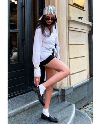 Rag and Co Womens Clotilda Perforated Low Heel Loafers