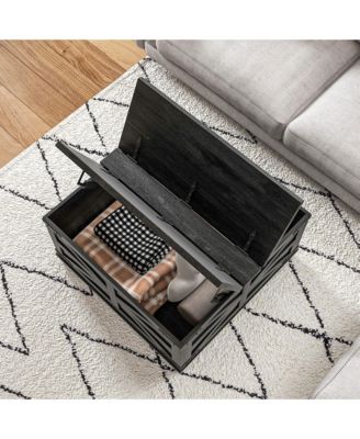 Table with Flip Top Hidden Storage, Square Center Table