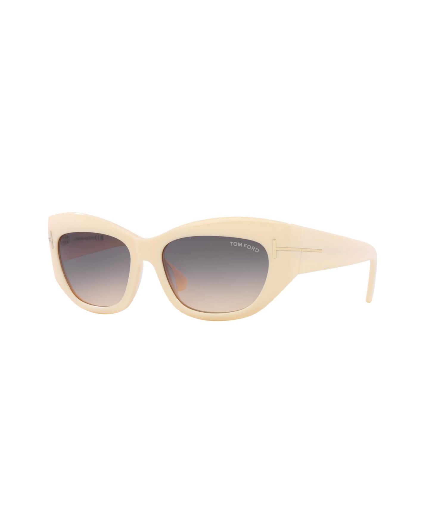 Женские солнцезащитные очки Tom Ford Brianna, Gradient TR001702, цвет: Слоновая кость — фото 1