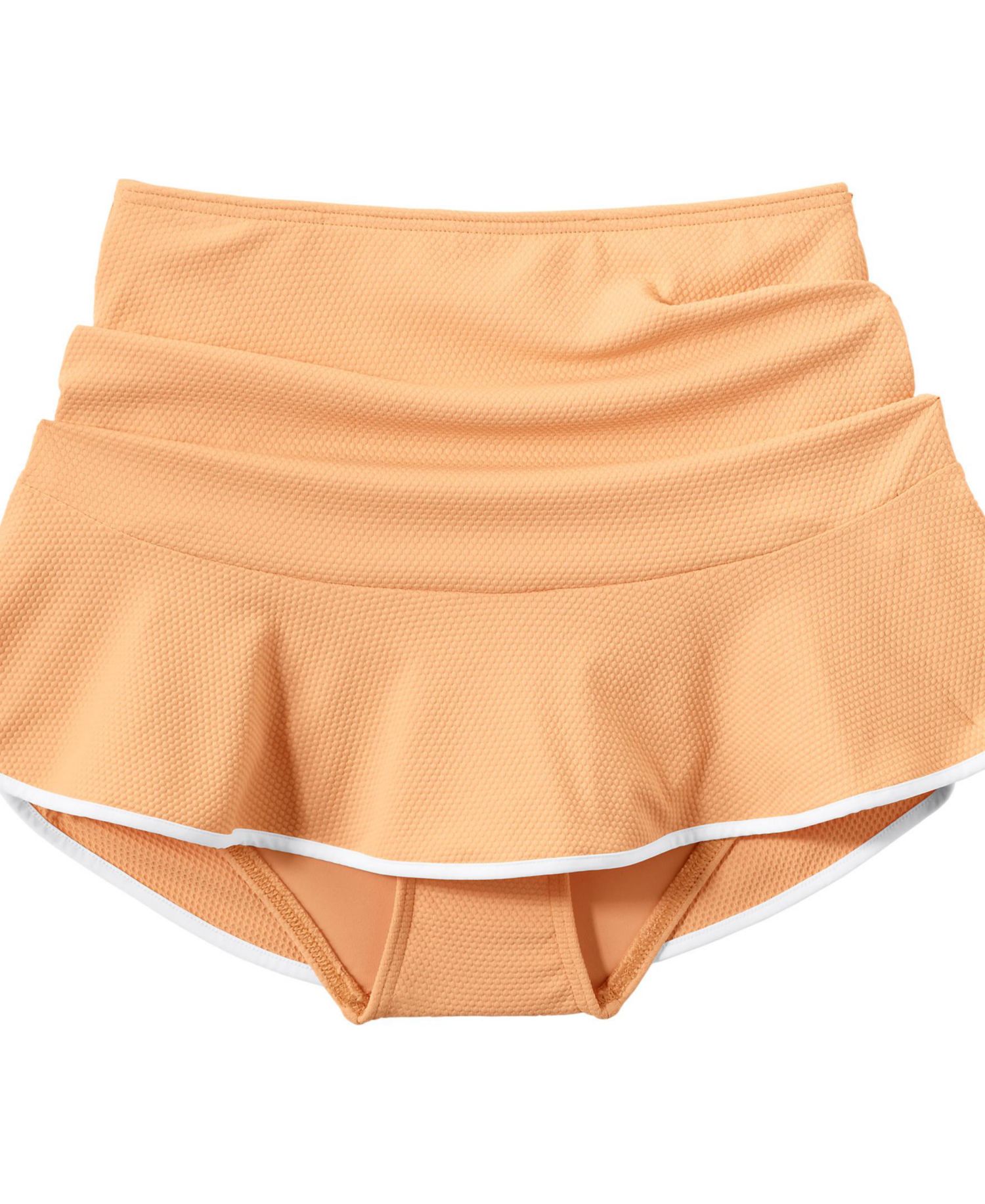 Women's Plus Size Pique Ruffle Hem Mini Swim Skirt
