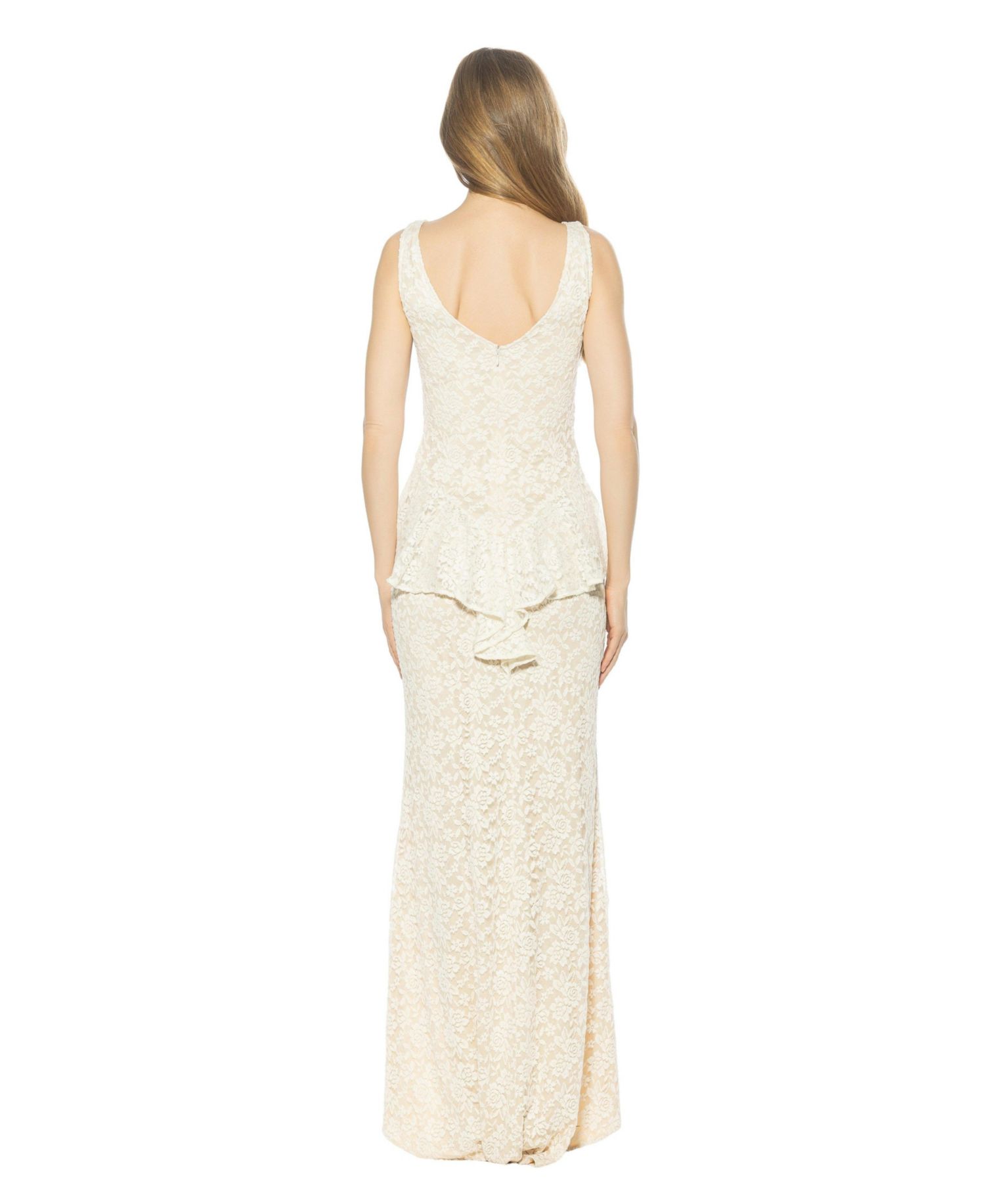 Women's Perrin Boatneck Ruffle Gown