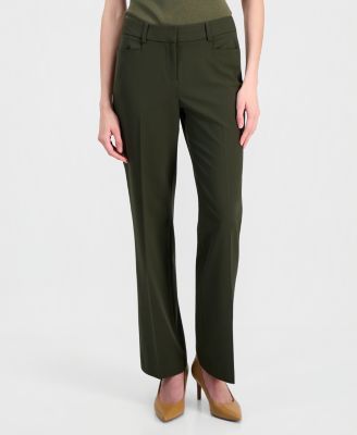 Women's High-Rise Straight-Leg Pants
