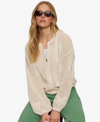 Women's Daily Escape Flower Long-Sleeves Sweater