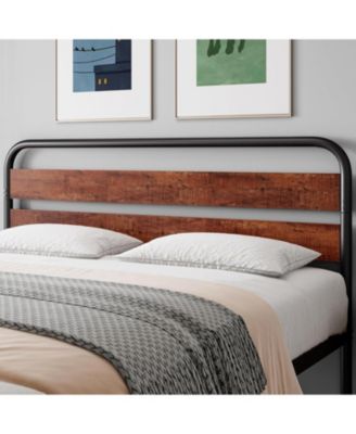 Bed Frame with Headboard and Footboard, with Under Bed Storage, All-Metal Support System, No Box Spring Needed, Easy Assembly
