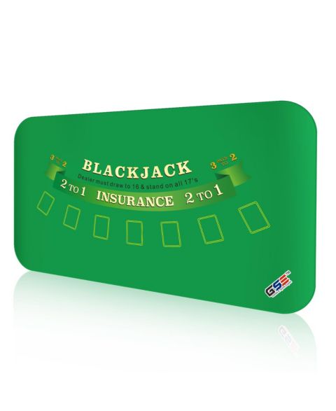 Детская игрушка GSE Games & Sports Expert Blackjack Casino Rubber Tabletop Layout Mat, 70" x 35", CS-2000, от 15 лет