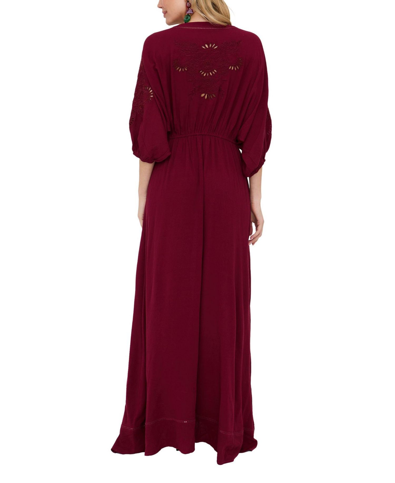 Women's Somerton Kaftan Style Embroidered Maxi Dress