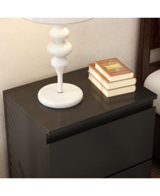2-Drawer Nightstand, Bedside Table,Bedroom Dresser Chest