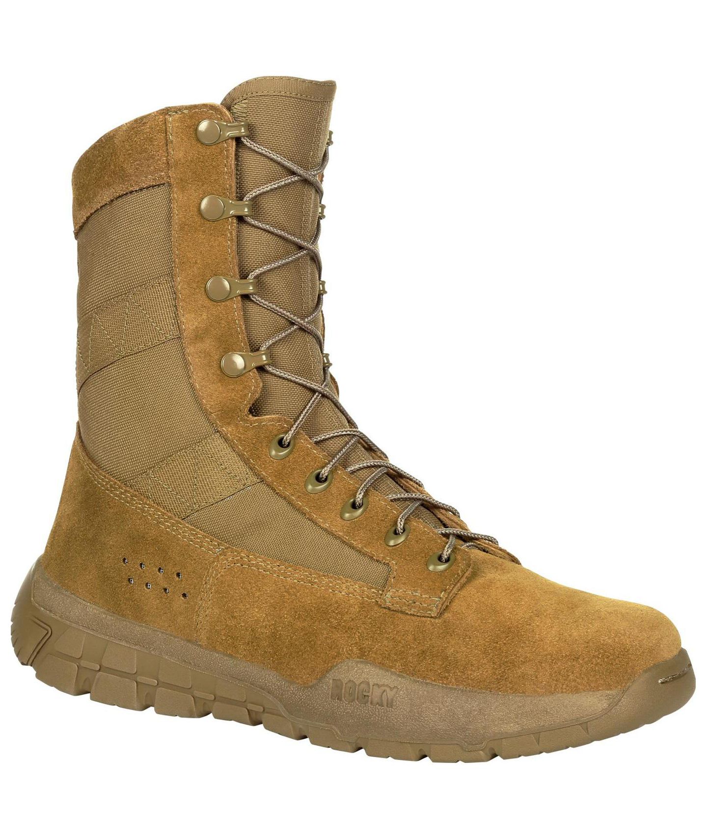 Мужские ботинки ROCKY C4R V2 Tactical Military Boot, цвет: Коричневый — фото 1