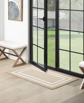 Double Border Runner Rug, 26" x 45"