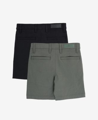 Little Boys 2 Pack Flex Waist Nylon Shorts