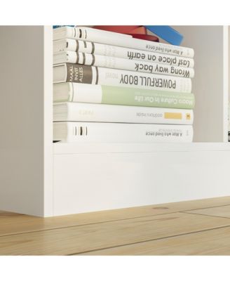 Wooden 10-Shelf Freestanding Standard Bookcase