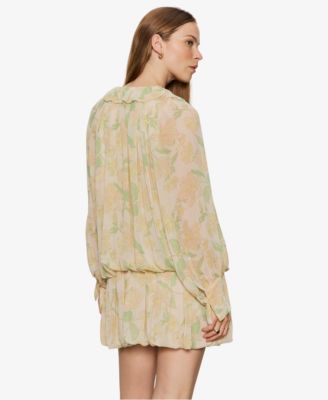 Women's Bubble Hem Tired Mini Dress