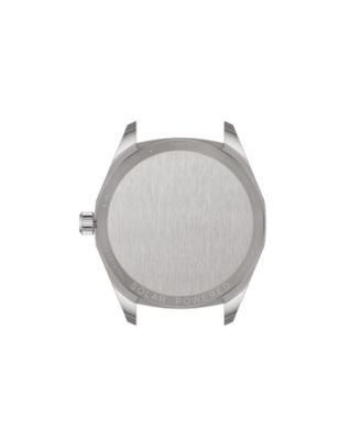 Men's Solar Swiss Stainless Steel Watch, 39mm