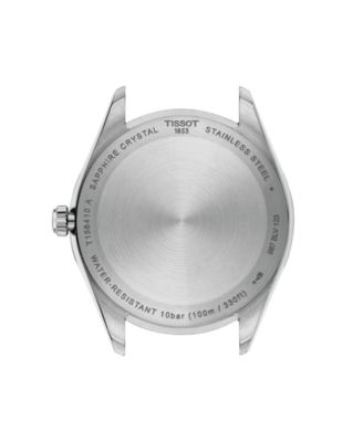 Men's Ice Blue Dial Silver Tone Stainless Steel Watch, 40mm