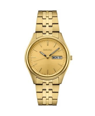 Men's Gold Stainless Steel Dial Bracelet Watch, 36.9mm