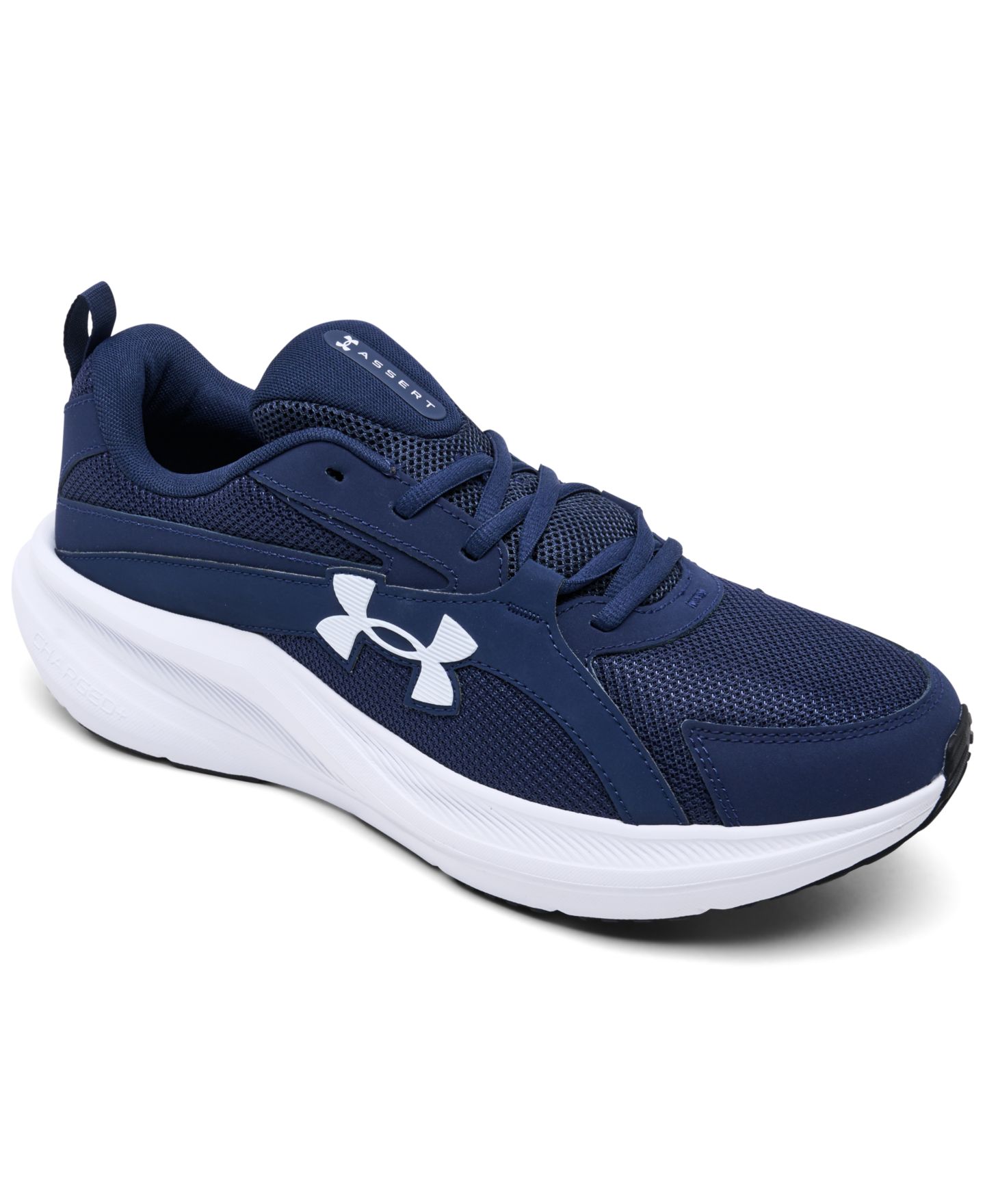 Мужские кроссовки Under Armour Charged Assert 11 Running, цвет: Тёмно-синий / Белый — фото 1