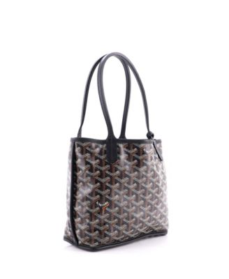 Mini Anjou Reversible Tote Coated Canvas