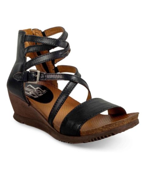 Женские сандалии Miz Mooz Wedge Sandal, цвет: Чёрный