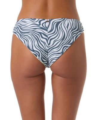 Women's Margo Abstract Comber Mid-Rise Bikini Bottom