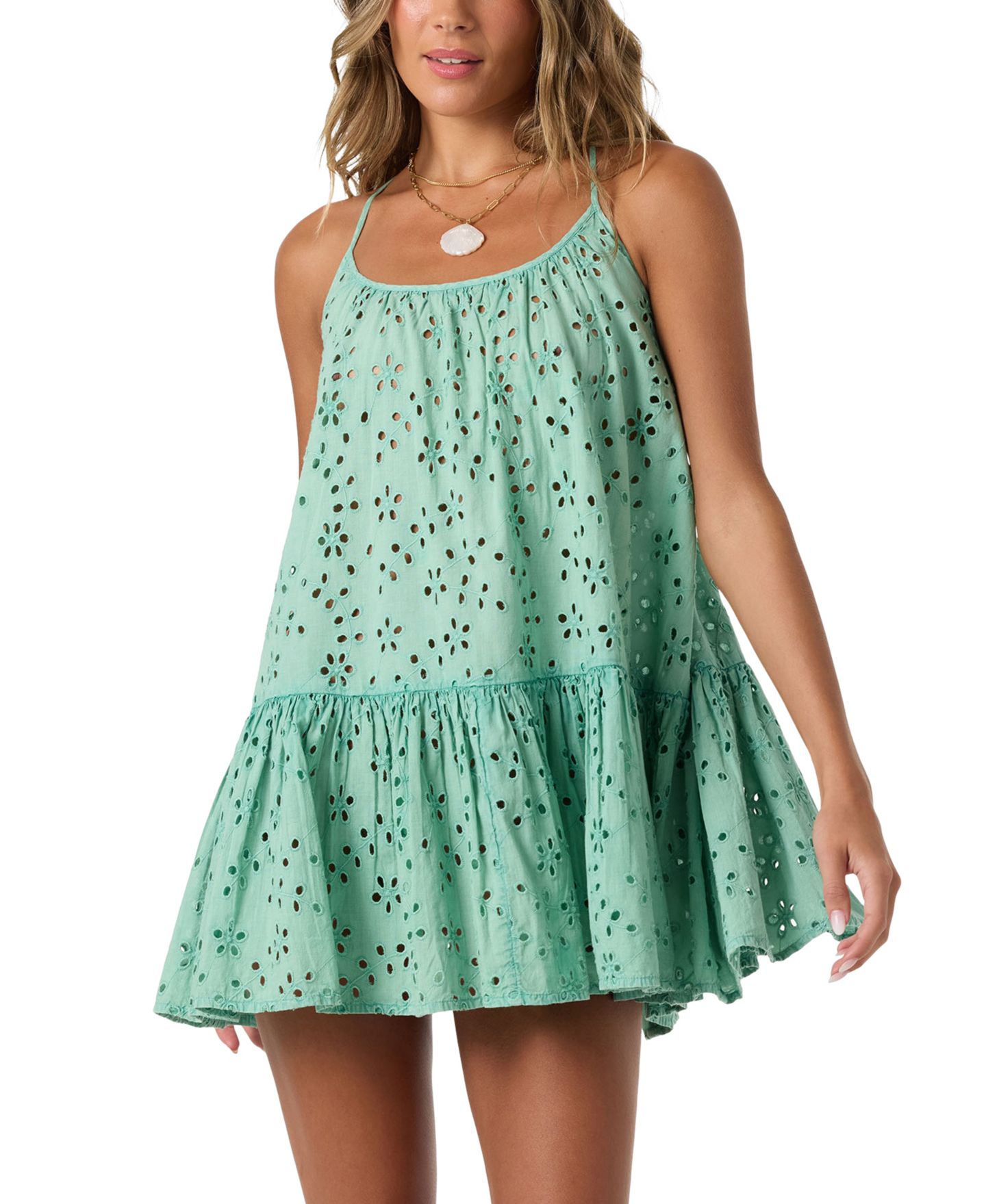 Женское платье O'Neill Kylee Mini Cover-Up Swim Dress, цвет: Зелёный — фото 3