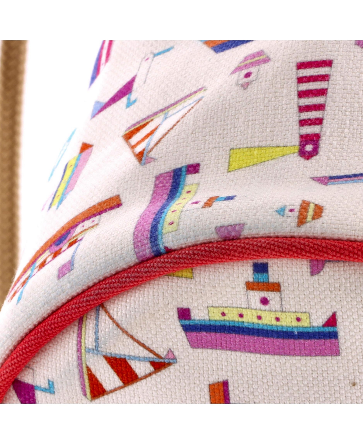 Pre-Owned HERMES Petit Chalutier Duffle Bag Printed Canvas